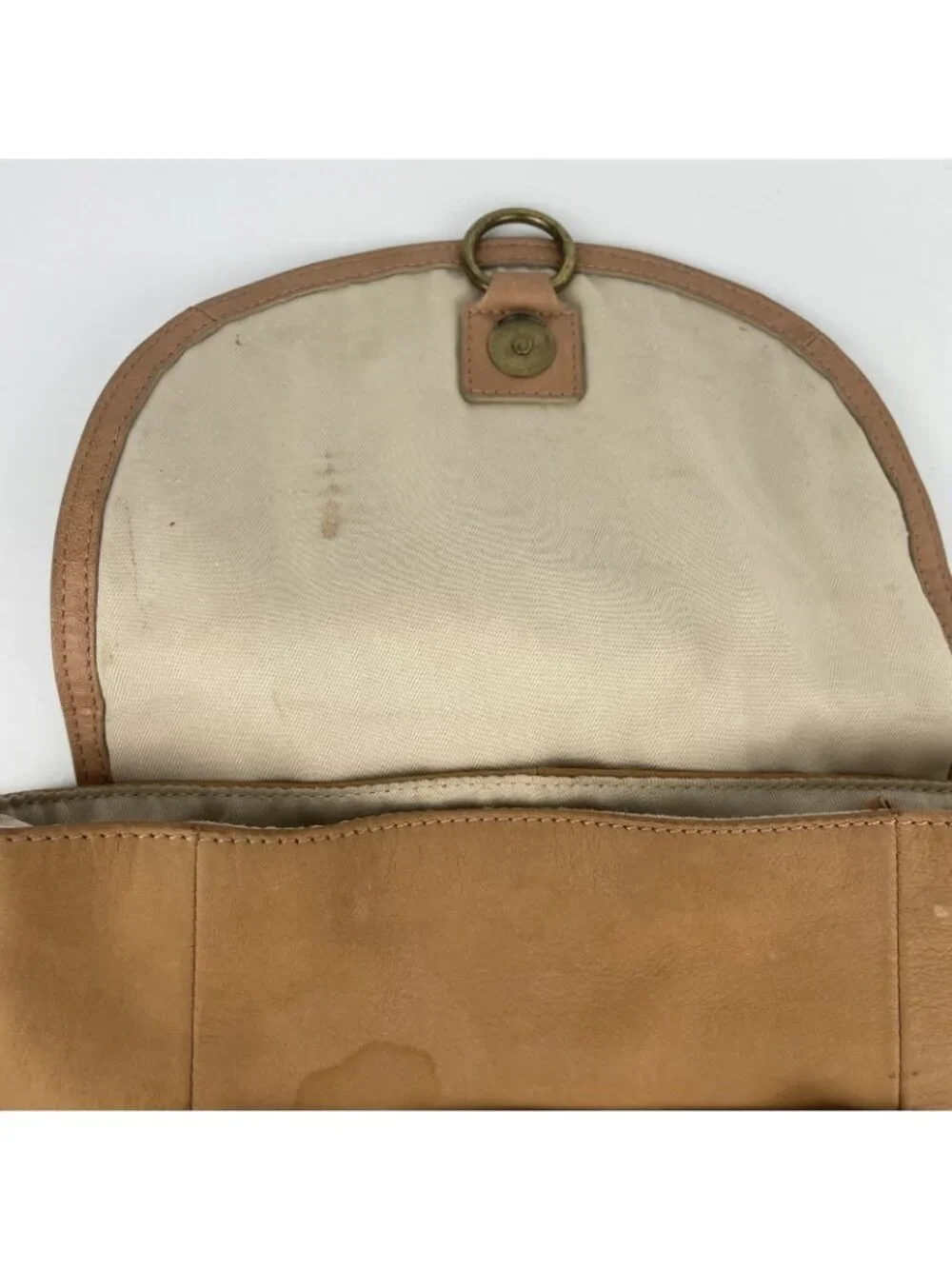 Lucky Brand Women’s Camel Brown Leather Backpack – Vintage Style
